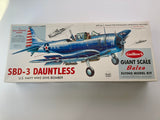 Guillow's Douglas SBD-3 Dauntless - 31.25" wingspan - 1000 Series (estate - opened box)