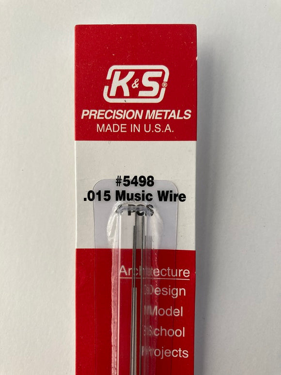 K&S Music Wire - .015 - 4 pcs.