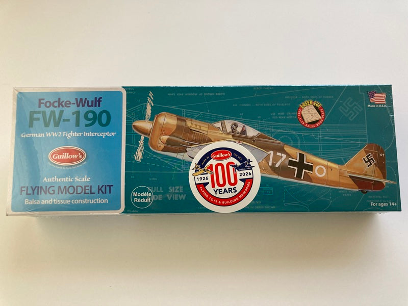 Guillow's 500 Series Focke-Wulf Fw-190 – Wind-it-up Enterprises LLC