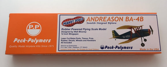 Peanut Scale Andreason Biplane Model Kit