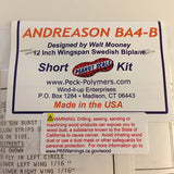 Short Kit-Andreason BA4-B Biplane