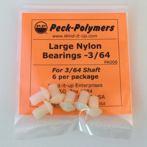 Large Nylon Bearings - 3/64