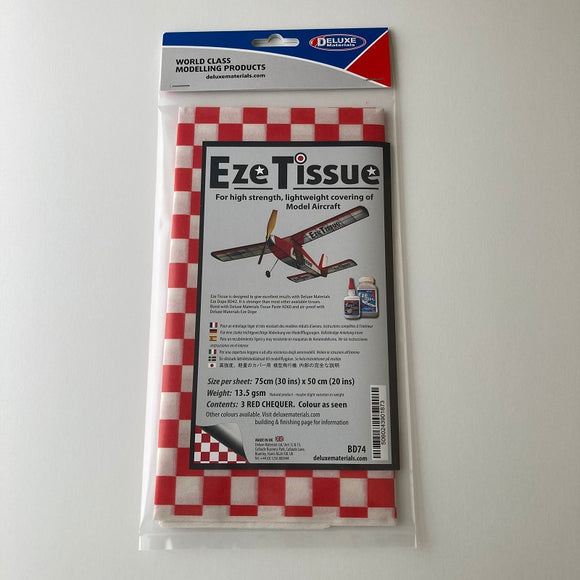 Deluxe Eze Tissue - Red Checker