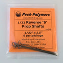 Reverse 'S' Prop Shafts 1/32"